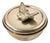 Vintage Silver-Tone Butterfly Lidded Bowl, Italy, 1970s For Sale