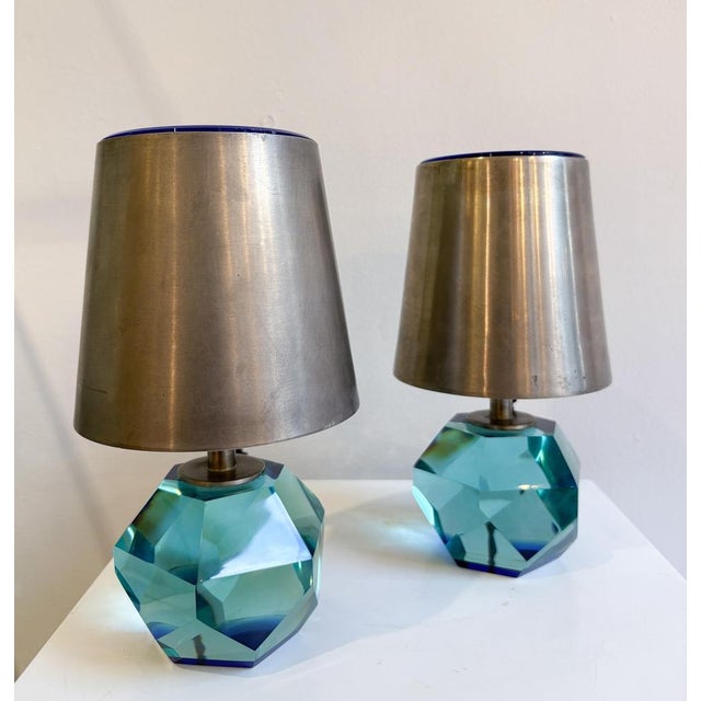 Mod.2228 Table Lamps by Max Ingrand for Fontana Arte, 1950s, Set of 2 For Sale - Image 3 of 8