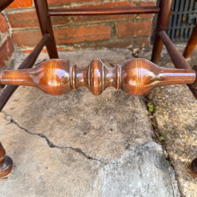 Pair of Mid 19th Century Ladderback and Bobbin Chairs For Sale - Image 4 of 12