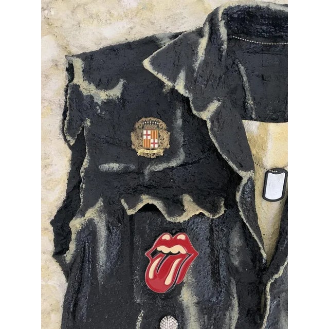 Walter Parini, Whose name is\.\.Lone Wolf, Mixed Media on Canvas with Applications, 2010 For Sale - Image 7 of 12