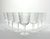1950s Vintage Mid-century 7 Wine or Water Glasses Criss-Cross X Fishnet Cuts Excellent condition. No chips, cracks, or...