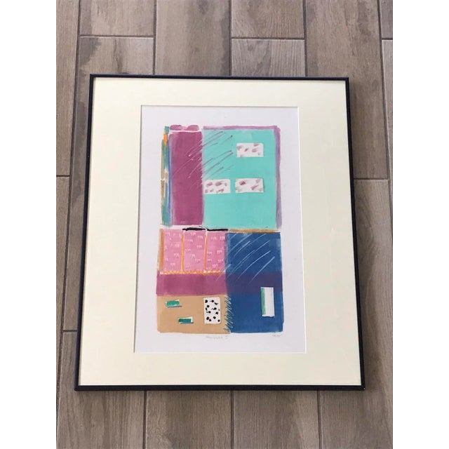 REDUCED TO SELL! Original mixed media painting on paper by contemporary listed artist Nasser Almulhim. The piece is...