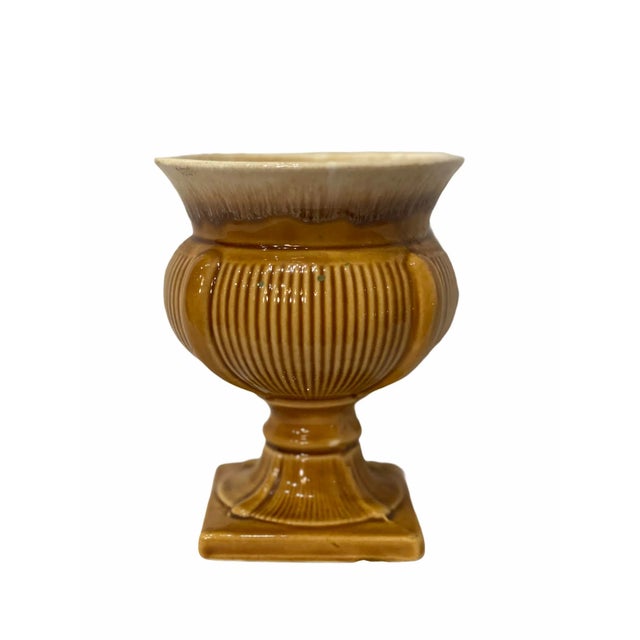 Ceramic Vintage Mid-Century Carmel Ceramic Vase Vessel For Sale - Image 7 of 7