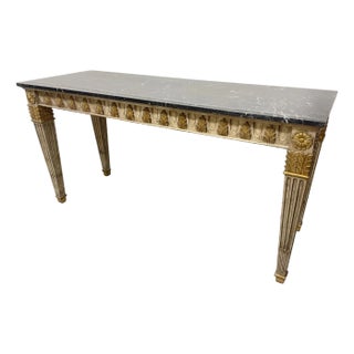 Console Table With Marble Top For Sale