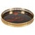 Round Tray in 24k Gold-Plated Brass and Tortoiseshell Acrylic Glass from Dior, Italy, 1970s For Sale - Image 13 of 13