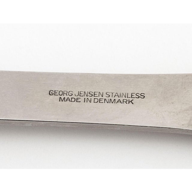 Mid 20th Century Georg Jensen "Mitra" Stainless Steel Flatware, 82 For Sale - Image 11 of 11