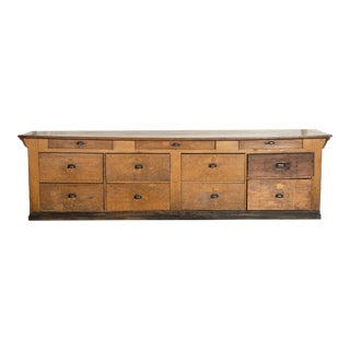 Antique French Counter With Drawers For Sale