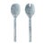 Mera Black & White Resin Serving Spoons - Set of 2 For Sale - Image 4 of 4