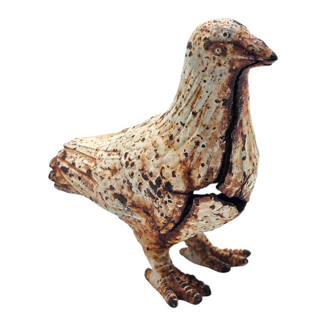 Mid-Century Cast Iron Garden Dove Sculptures, Matched Pair For Sale - Image 15 of 18