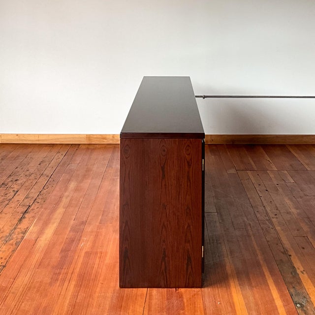 Beautiful Danish rosewood cabinet sideboard by Scan-Flex made in Denmark. A unique and practical piece that provides ample...