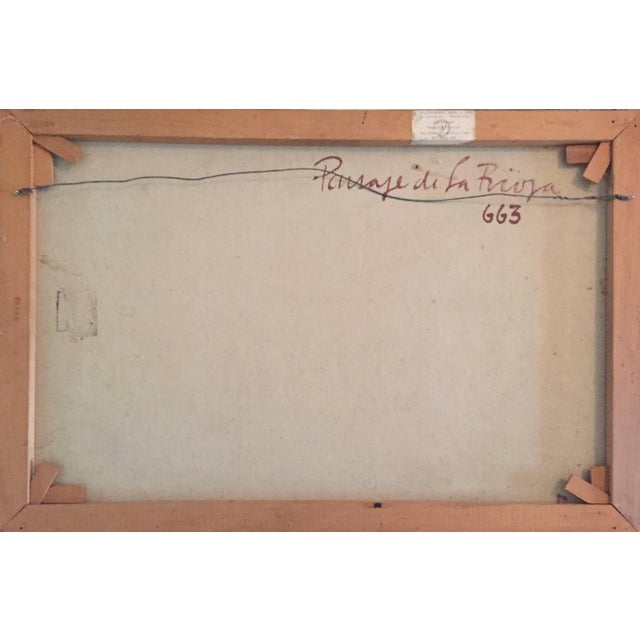 Julio Barragan, Paisaje de la Rioja Argentinian Modernist Concretist Cubist Oil Painting, 1972 For Sale In Miami - Image 6 of 7