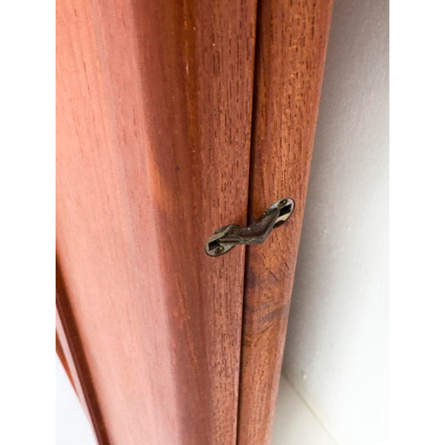 Vintage Foldable Teak Mirror from Fakse Furniture, 1960s For Sale - Image 9 of 13