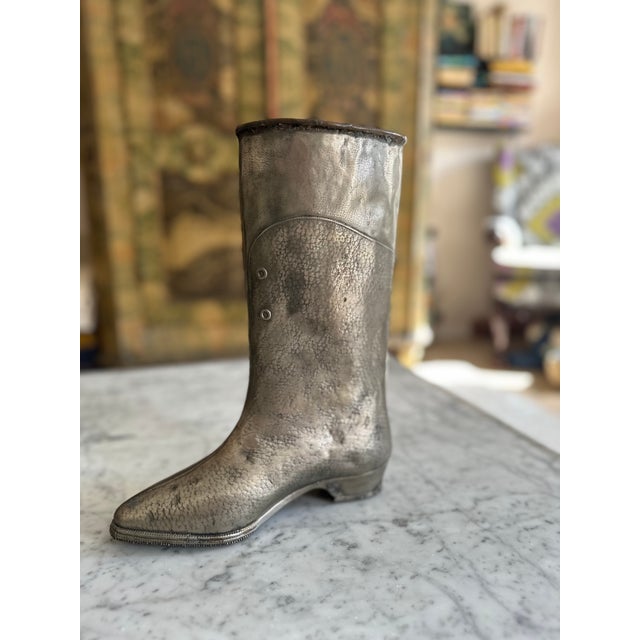 Mid-20th Century Industrial Turkish Metal Boot Mold For Sale - Image 6 of 14