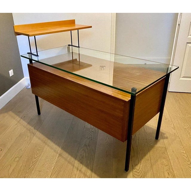 Brown Modernist Desk in Mahogany, 1950s For Sale - Image 8 of 13