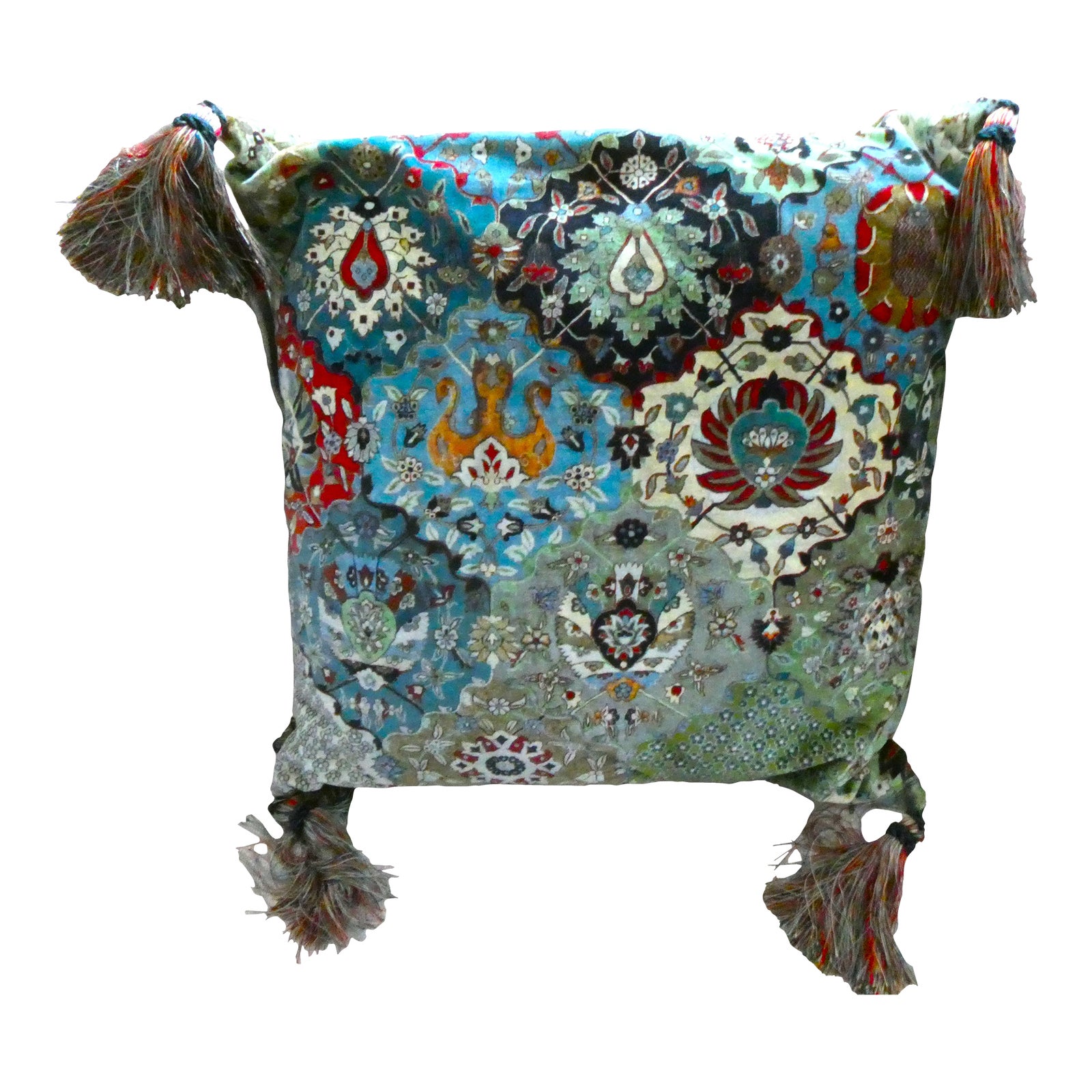 House of Hackney Large Caspar Velvet Cushion With Tassels Chairish