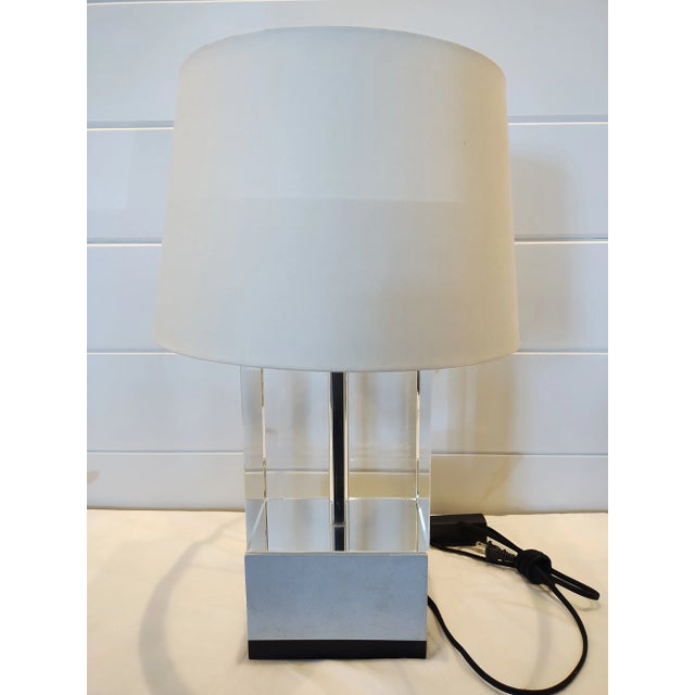 Transitional Baker's Glacier Table Lamp From the Milling Road Collection Designed by Darryl Carter For Sale - Image 3 of 6