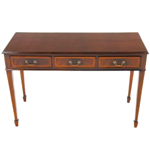 Mahogany Banded Console Table