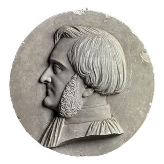 Plaster Plaque, 19th Century For Sale