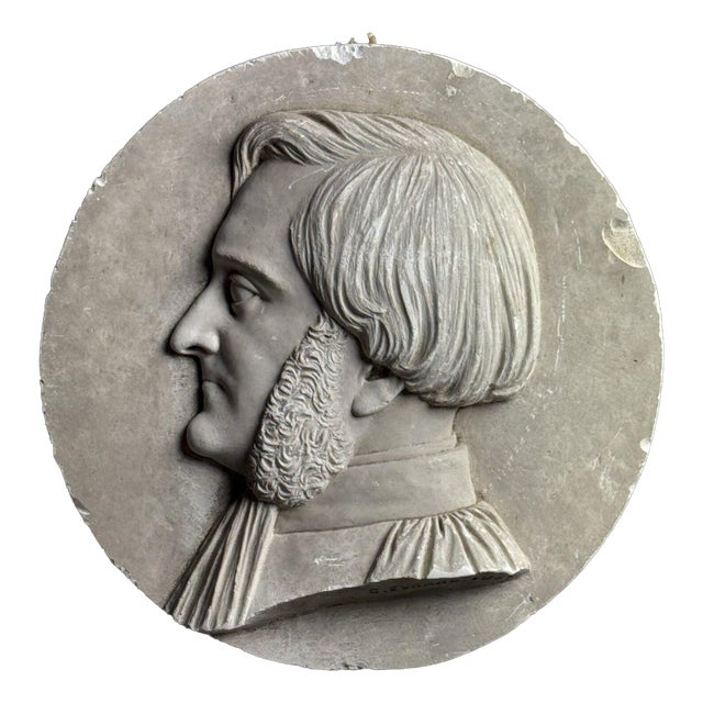Plaster Plaque, 19th Century For Sale