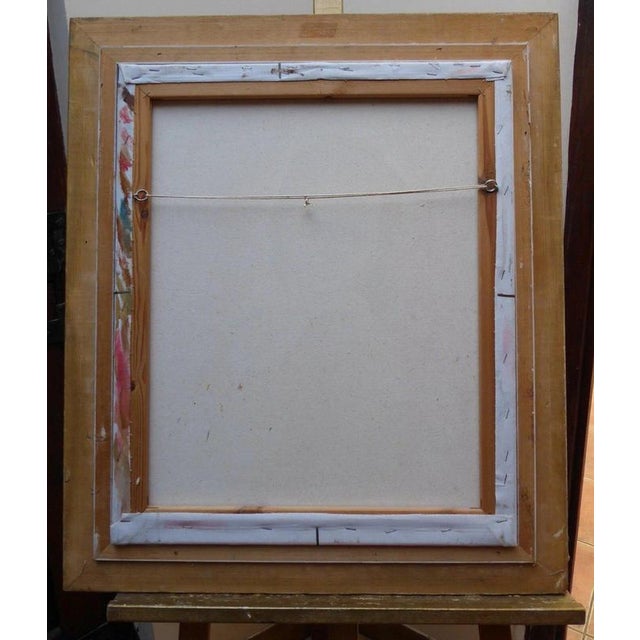 Portrait Painting of a Child, 1970s, Oil on Canvas For Sale - Image 9 of 14