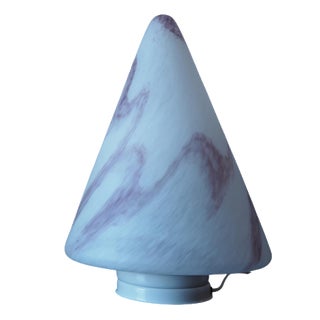 Mid-Century Glass Table Lamp, Czechoslovakia, 1980 For Sale