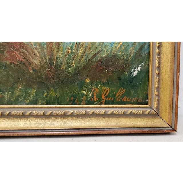 French Normandy Landscape With Houses by Guillaumin C.1948 For Sale - Image 4 of 9