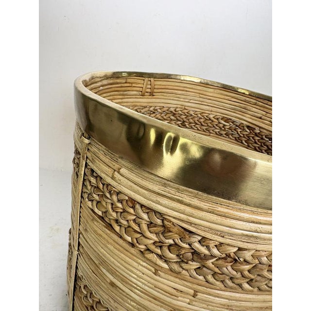 Vintage French Rush Basket, 1960 For Sale - Image 9 of 13