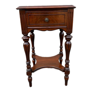 Vintage Regency Louis Xvi Style 2 Tier Side Table
