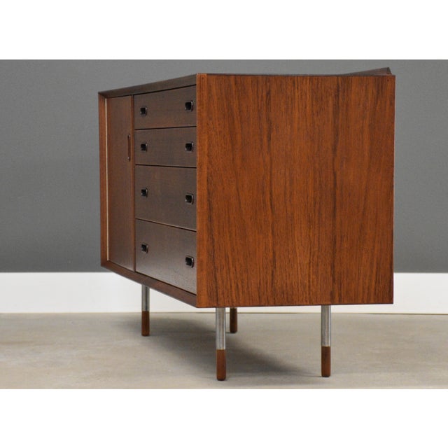 1960s 1960s Refinished Arne Vodder for Sibast 54” Teak Credenza For Sale - Image 5 of 11
