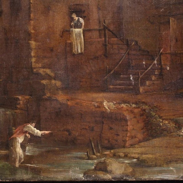 Landscape Composition, 18th Century, Oil Painting on Canvas For Sale - Image 13 of 15