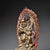This is a finely crafted antique gilt bronze sculpture of Mahakala, a fierce and powerful protector deity in Tibetan...