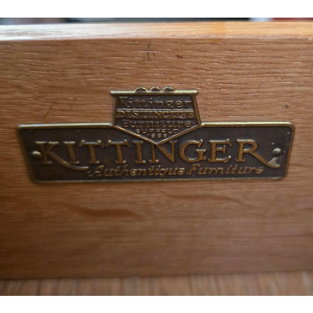 Kittinger Rare Kittinger Architectural Cherry Freestanding 18-Drawer Commode, Late 20th Century For Sale - Image 4 of 12