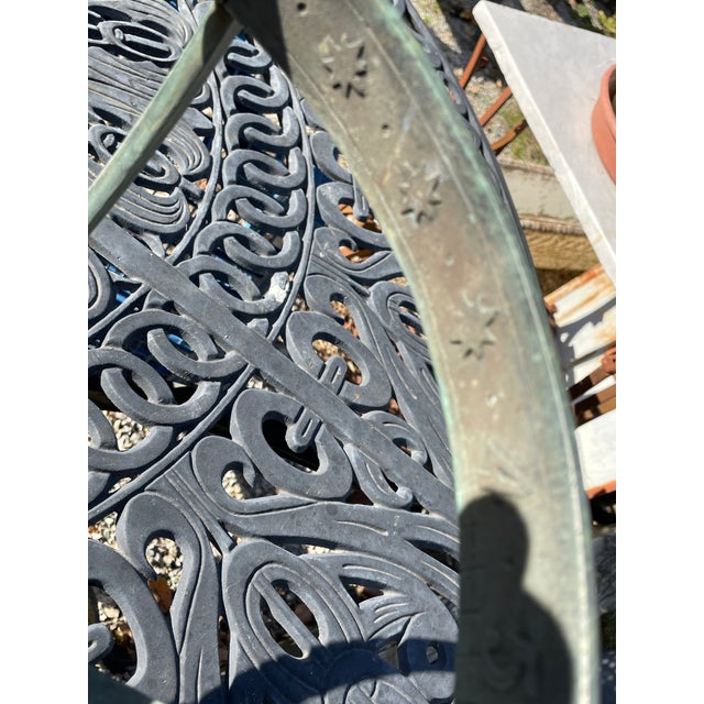 Vintage Verdigris Bronze Sundial For Sale - Image 15 of 15