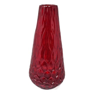Red Vase in Murano Glass by Ca Dei Vetrai, Italy, 1960s For Sale