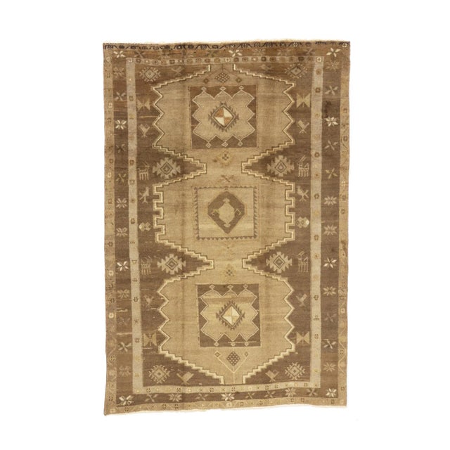 Textile Vintage Persian Hamadan Rug - 06'09 x 09'09 For Sale - Image 7 of 7