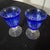 1980s Cobalt Cut-to-Clear Centerpiece Set For Sale - Image 10 of 11