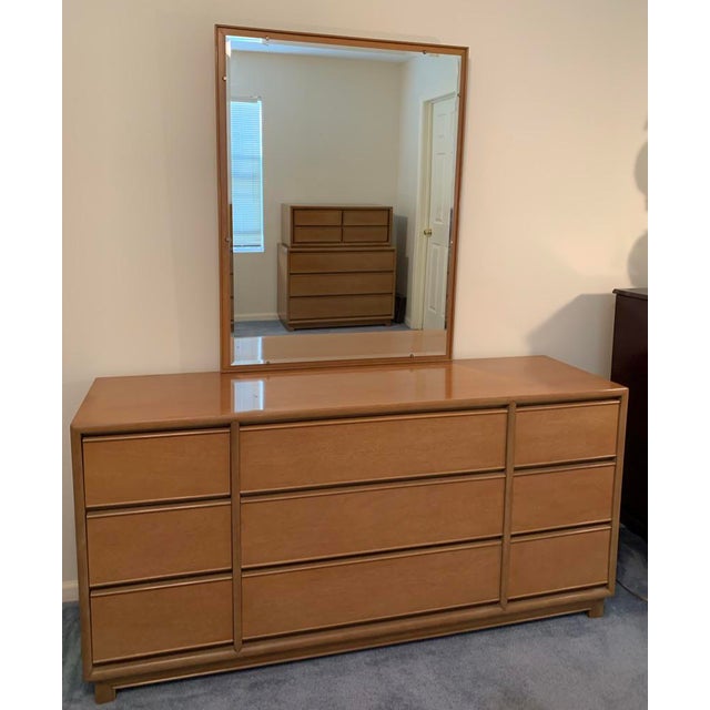 Kroehler Furniture Mahogany Vintage Dresser With Beveled Mirror Chairish