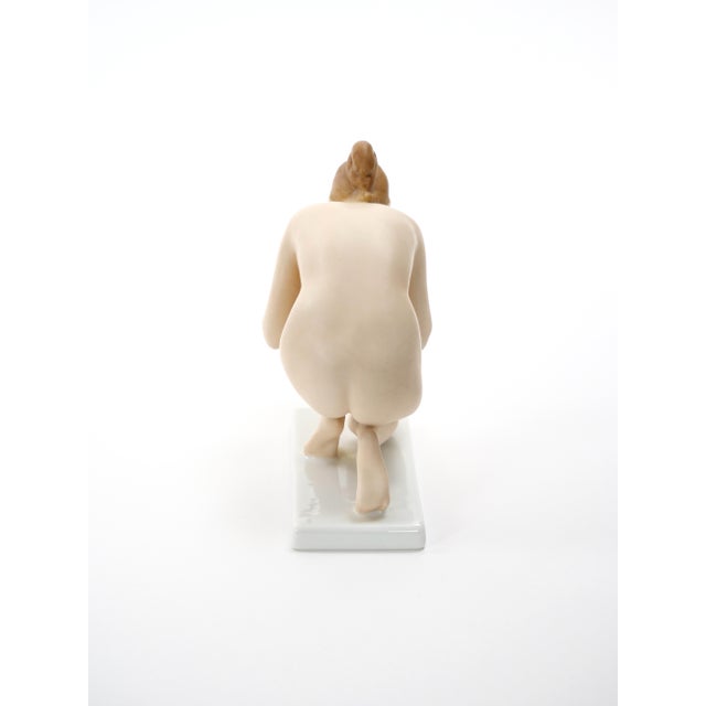 Ceramic Early 20th Century German Rosenthal Porcelain “The Drinker” by Ernst Wenck For Sale - Image 7 of 9