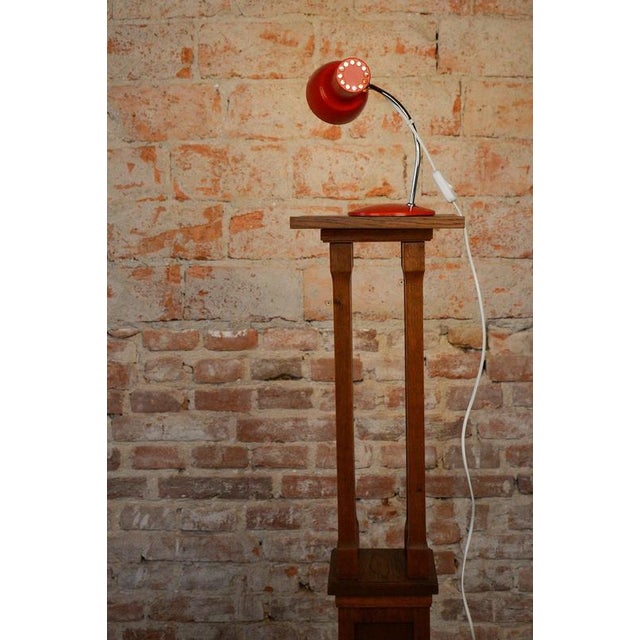 Mid-Century Czech Chrome Table Lamp attributed to J. Hůrka for Napako, 1960s For Sale - Image 6 of 13