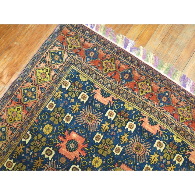 Zabihi Collection 19th Century Antique Persian Senneh Rug - 4'5" x 6'11" For Sale - Image 11 of 12