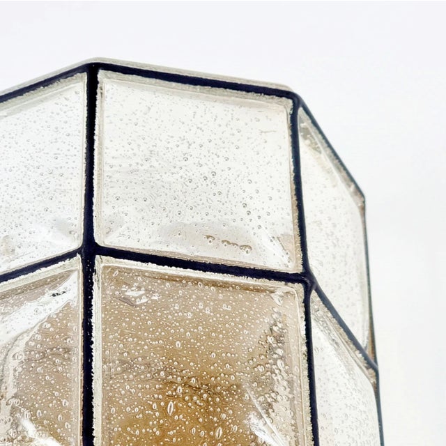 Glashütte Limburg Mid-Century Glass Wall Lights/Sconces From Limburg, Germany, 1960s For Sale - Image 4 of 12