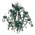 Traditional Verdigris Painted Tole and Iron Scroll Arm Chandelier With Crystals For Sale - Image 3 of 3