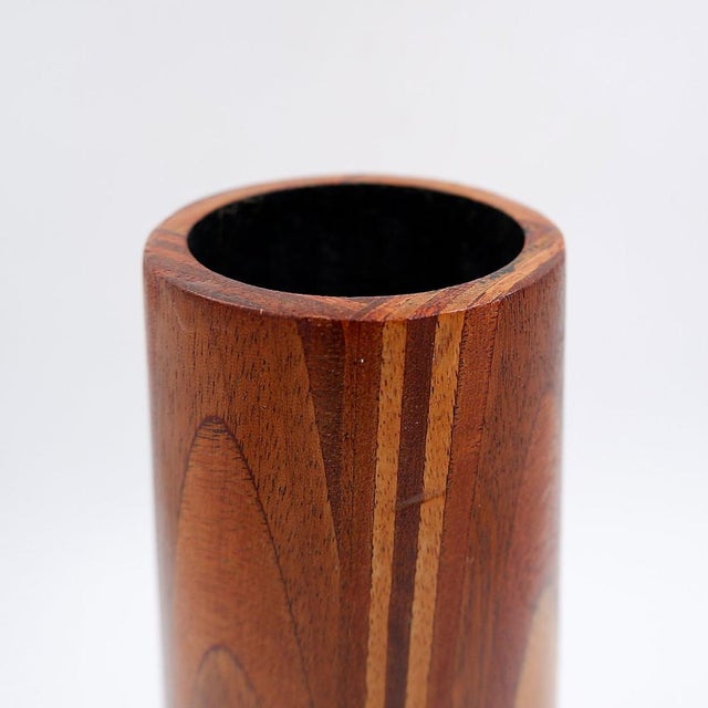 Mid-Century Modern Mid-Century Scandinavian Wooden Vase, 1960s For Sale - Image 3 of 16