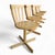 Set of 5 Scandinavian Swivel Chairs by Edsbyverken, 1960s For Sale - Image 15 of 18