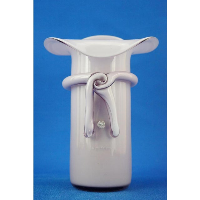 20th Century Purple Sommerso Glass Hat Vase from La Murrina, Italy, 1970s For Sale - Image 9 of 18