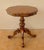 20th Century Spanish Carved Wood Pedestal Side Table, 1950 For Sale - Image 9 of 16