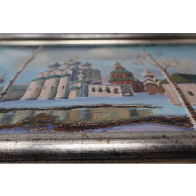 Original Oil Painting of Zagorsk (Sergiev Posad) Monastery Complex, Moscow Provenance, 1992 For Sale - Image 13 of 18