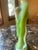 1980s Geisha Figurine Holding Flowers in Faux Jade For Sale - Image 10 of 12