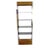 Mid Century Chrome and Walnut Frame Smoked Glass Shelves Lighted Etagere For Sale - Image 9 of 10