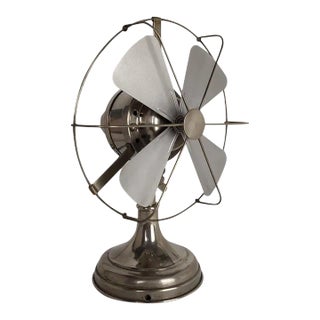 Antique French Desk Fan 110 v Ac 50 Cycles For Sale